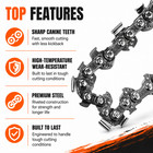 6 Inch Chainsaw Chain Replacement 4 Pack For Mini Cordless Electric Chainsaw