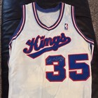 Joe Kleine Sacramento Kings Game Worn 86 Sand Knit Jersey 48 Autographed