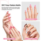 Beetles Tipex Gel Nail Kit  Medium Almond Nail Tips 224 Pcs 16 Sizes Pre-buildin