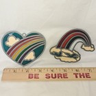 Vintage Suncatchers Heart Birds Rainbow Window Decoration Ornament Stained Glass