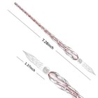 Glass Dip Pen Set Vintage Handmade Glass Signature Pen Elegant Light Blue