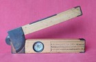 Antique Boxwood   Brass Surveyors Gauge  Clinometer Level Compass  Leather Case