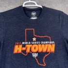 Houston Astros Shirt Mens Large Navy Mlb Baseball 2017 World Series Champs 47