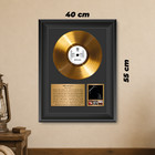 Gold Plated Metallica Vinyl Record Framed Display Music Memorabilia Gift