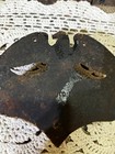 Vintage Wilton Cast Iron Eagle Wall Match Holder Americana Rustic Black