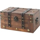 Vintage Decorative Wooden Storage Chest Antique Style Trunk Multiuse Organizer
