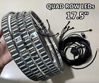 17 5  quad Row Pure White Strobe Led Wheel Rim Rings X4 Lights Switch remote Kit