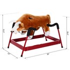 Rocking Horse Kids Child Vintage Toy Plush Rocker Bouncy Ride Riding  With Sound