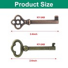 Skeleton Key Set Of 4 Retro Antique Brass Keys For Cabinet Dresser Repair