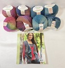 Willow Yarns Ariel Vest S-1x Kit Dappled 4 Tiled   4 Winter Veg Wool nylon poly