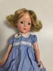 Cute Vintage 1950s Hard Plastic Made In Usa 14  Girl Doll With Blonde Saran Wig