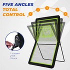 Sturdum 5x7 Ft Lacrosse Rebounder Net With 5 Adjustable Angles   Target Sheet
