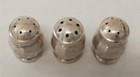 Vintage Mini Sterling Silver Salt   Pepper Shakers  Set Of Three  5g Each