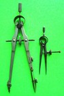 Lot Of 5 Vintage  antique  Engineering Protractors   Dividers Drafting Tools