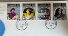  Postal History Hong Kong  447-450 Fdc Qeii Queen Elizabeth Mother 1985