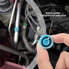 Car Air Conditioner Dust Valve Caps blue Car Ac Low Pressure Port Caps And 2pcs