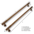 2 Pcs 12 Inch 305mm Antique Brass Heavy Duty Kitchen Cabinet Drawer Pulls