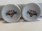 2 Vintage Child s Tea Set Play Dishes Plates Floral Flower Basket