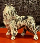 Collie Dog Figurine Vintage Japan Lassie Sheltie Statue Glossy Porcelain 2 