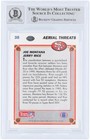 Joe Montana   Jerry Rice 49ers Autographed 1991 Upper Deck  35 Bas 10 Card