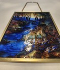 Louis C Tiffany Fawn Stained Glass Window Suncatcher Glassmasters Vintage Chain