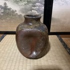 Bizen Ware Wall Hanging Vase 5 7 Inch With Box Japanese Vintage Old Pottery Art