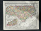 Rand-mcnally Imperial Atlas Of The World - 1903 Map W Virginia   N Carolina
