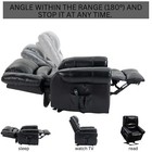 Power Lift Recliner Chair Genuine Leather Sofa With Heat Massage Usb Ports