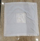 New Baby Barefoot Dreams Cozychic Blue Satin Trim Receiving Blanket