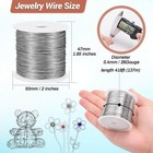Cridoz 26 Gauge Stainless Steel Wire For Jewelry Making  Bailing And Silver 