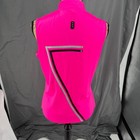 Jamie Sadock Golf Top M Hot Neon Pink Sleeveless Mock Neck Pickleball Active
