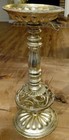 Vintage Ornate Brass Candle Stick Holder 10 5  Tall