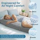 Bedelite Cooling Body Pillow For Adults  Creative Ultra Body   20 x 54      Grey