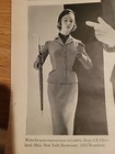1954 Womens Lampl Suit Jean Patchett Vintage Fashion Ad