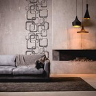 Nakleo Reusable Plastic Wall Stencil - 43x64cm   17 X 25 - Geometric Retro