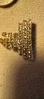 Beautiful Vintage Crystal Rhinestone Silver Tone 1    Sparkling  Shoe Clips