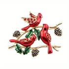 Enamel Bird Brooch Pin - Vintage Style Fashion Corsage Accessory For Women