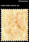 Hong Kong 1938 Sc 163 King George Vi  1 Liliac   Ultra F vf
