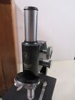 Bausch   Lomb Optical Vintage Microscope Monocular With 3 Objectives Wood Case