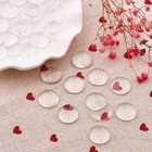 100 Pcs 20mm Clear Round Cabochons Flat Back Glass Dome Cabochons For Diy Crafts