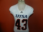 Rare Utsa Roadrunners 2011 First Year White Game Used Football Jersey Size M  43