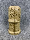 Vintage German Carved Village Scene Resin Wine Chiller Bottle Holder