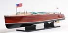 1938 Chris Craft Triple Cockpit Runabout Wooden Model 32  Painted Boat New