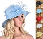 Women Wide Brim Church Wedding Occasion Kentucky Derby Tea Party Sun Hat A323