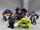 Transformers Action Figure Collection Mixed Lot Multicolor Plastic Unboxed