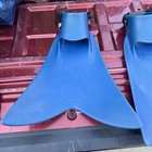 Force Fin Scuba Diving Fins Size Medium large Adjustable Strap Snorkeling Blue