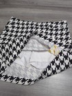 Loudmouth Skort Womens 10 Black White Houndstooth Golf Mini Cotton Skirt