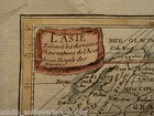 1749 Color Copper Map Of Asia China Korea Japan Siam Persia India 23cm X 19cm