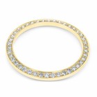 2ct Bead Set Pave Moissanite Bezel 14ky For For Rolex 15037 15038 15238 15053