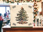 Spode Christmas Tree Disposable Paper Cocktail Napkins For Christmas Parties    